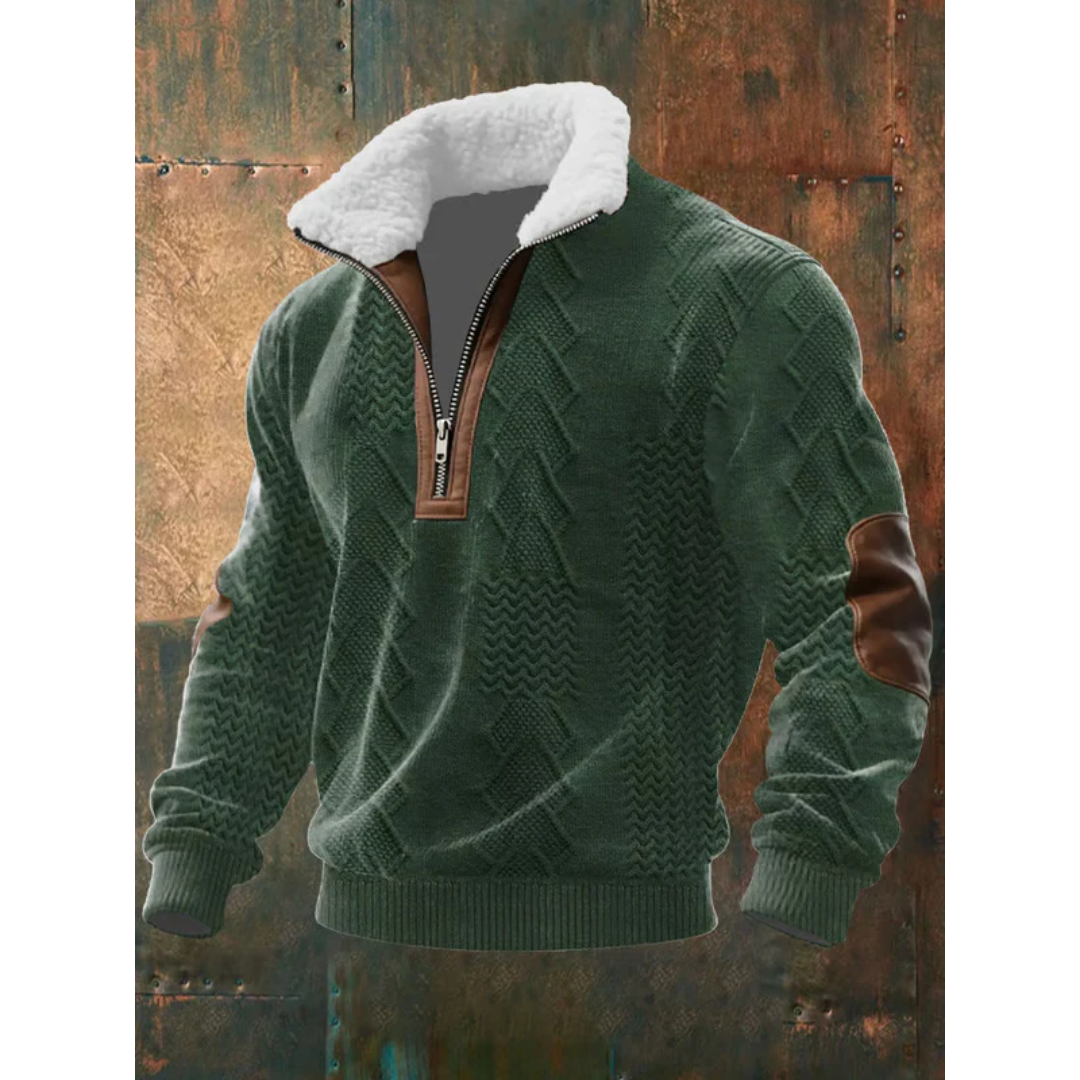 NOA | BARNABY MEN'S HIGH NECK FLEECE JUMPER