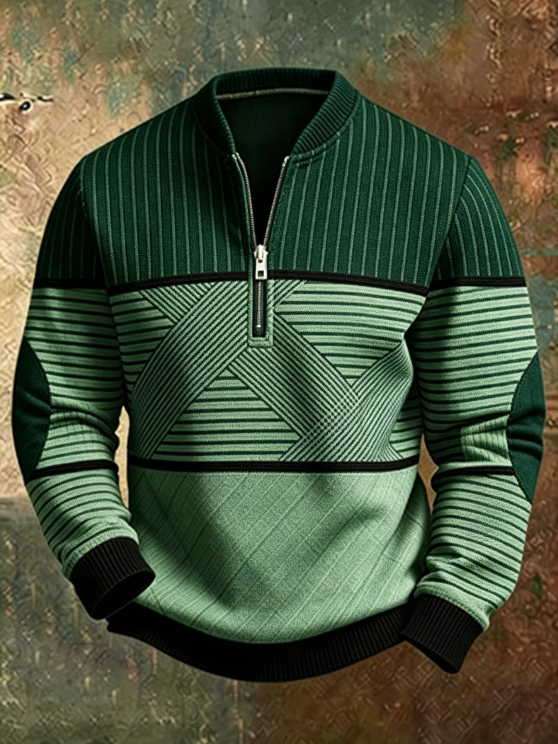 NOA | STYLISH MENS SWEATER WITH HALF ZIP