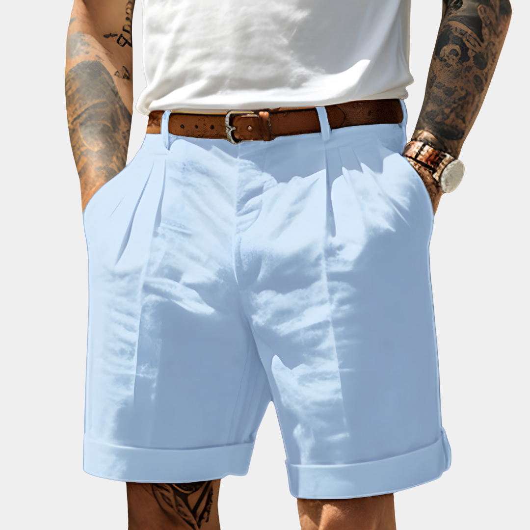 NOA | ELEGANT BREATHABLE COTTON BERMUDA SHORTS