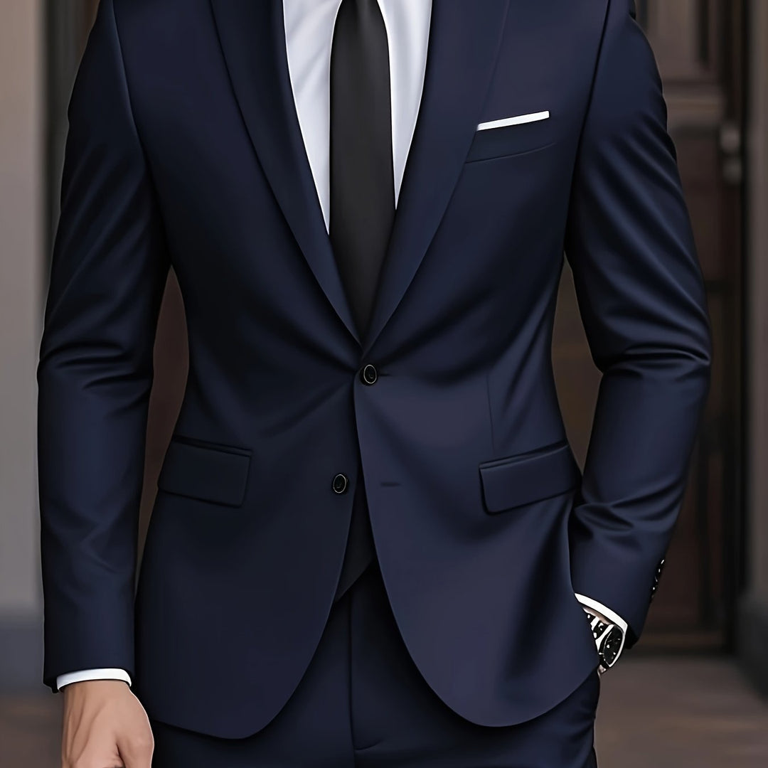 Men's slim fit two-piece suit