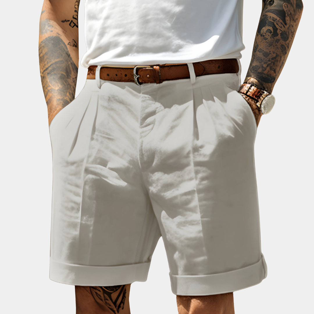 NOA | ELEGANT BREATHABLE COTTON BERMUDA SHORTS