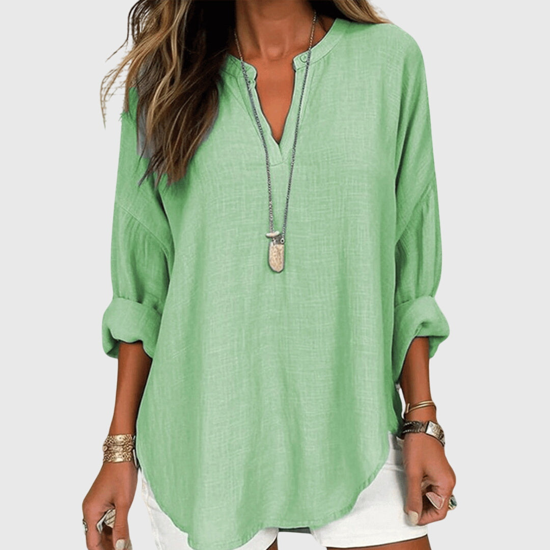 NOA | LOOSE FIT LONG SLEEVE CASUAL TOP