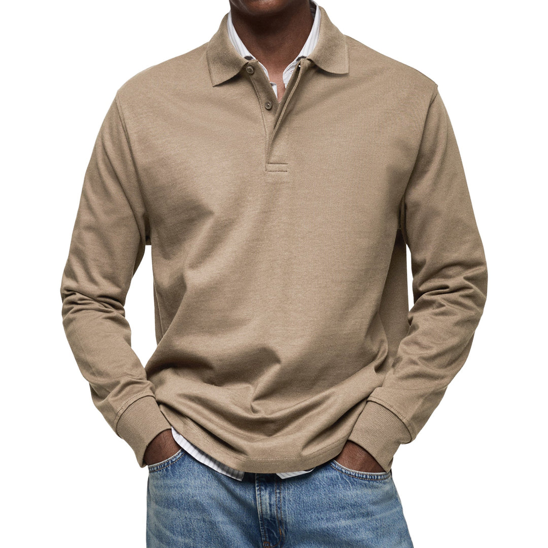 NOA | HARRISON MEN'S LONG SLEEVE POLO SHIRT