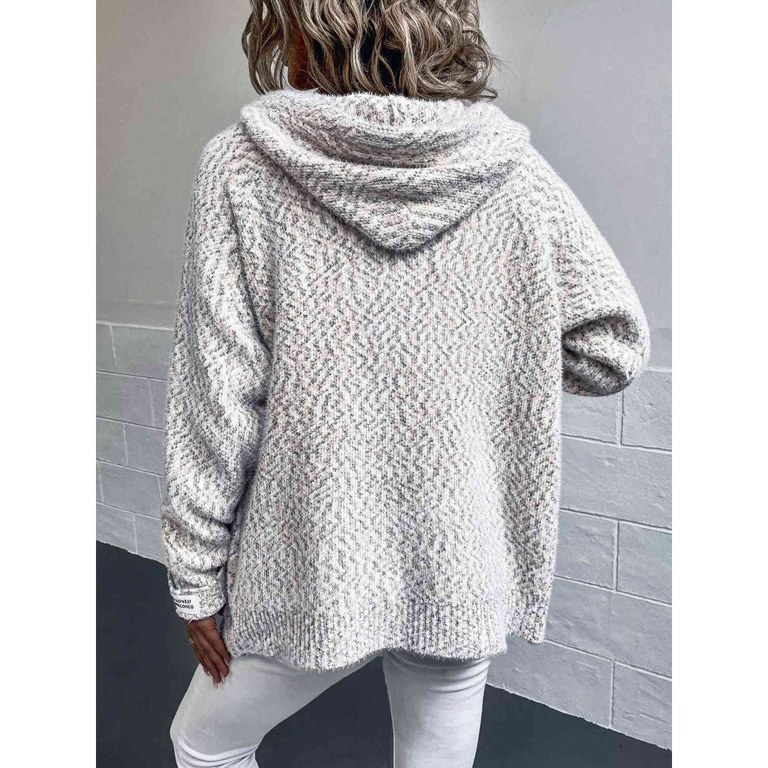 Women's zip-up hooded jumper