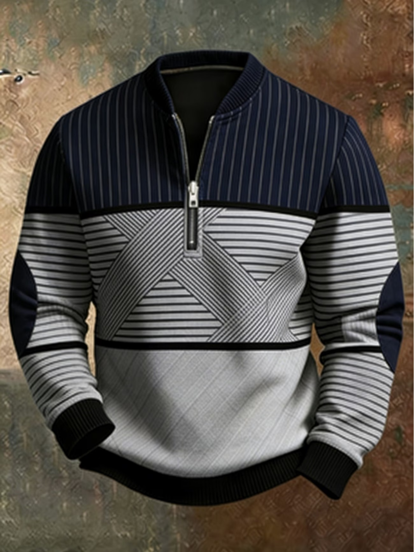 NOA | STYLISH MENS SWEATER WITH HALF ZIP