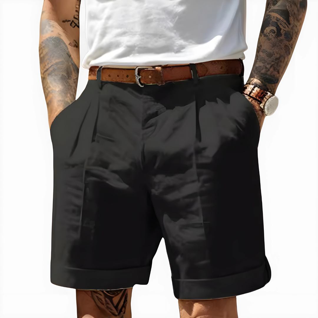 NOA | ELEGANT BREATHABLE COTTON BERMUDA SHORTS