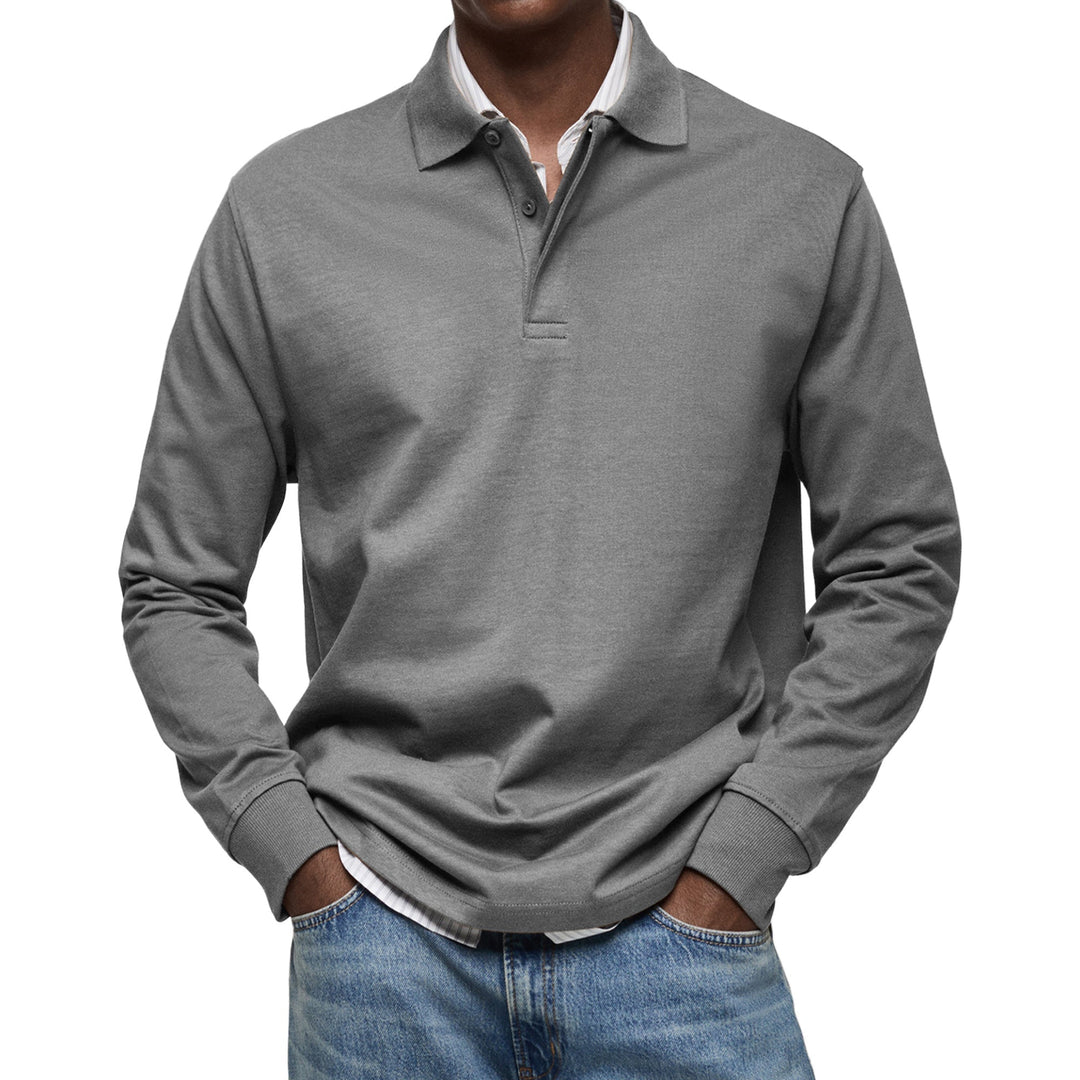 NOA | HARRISON MEN'S LONG SLEEVE POLO SHIRT