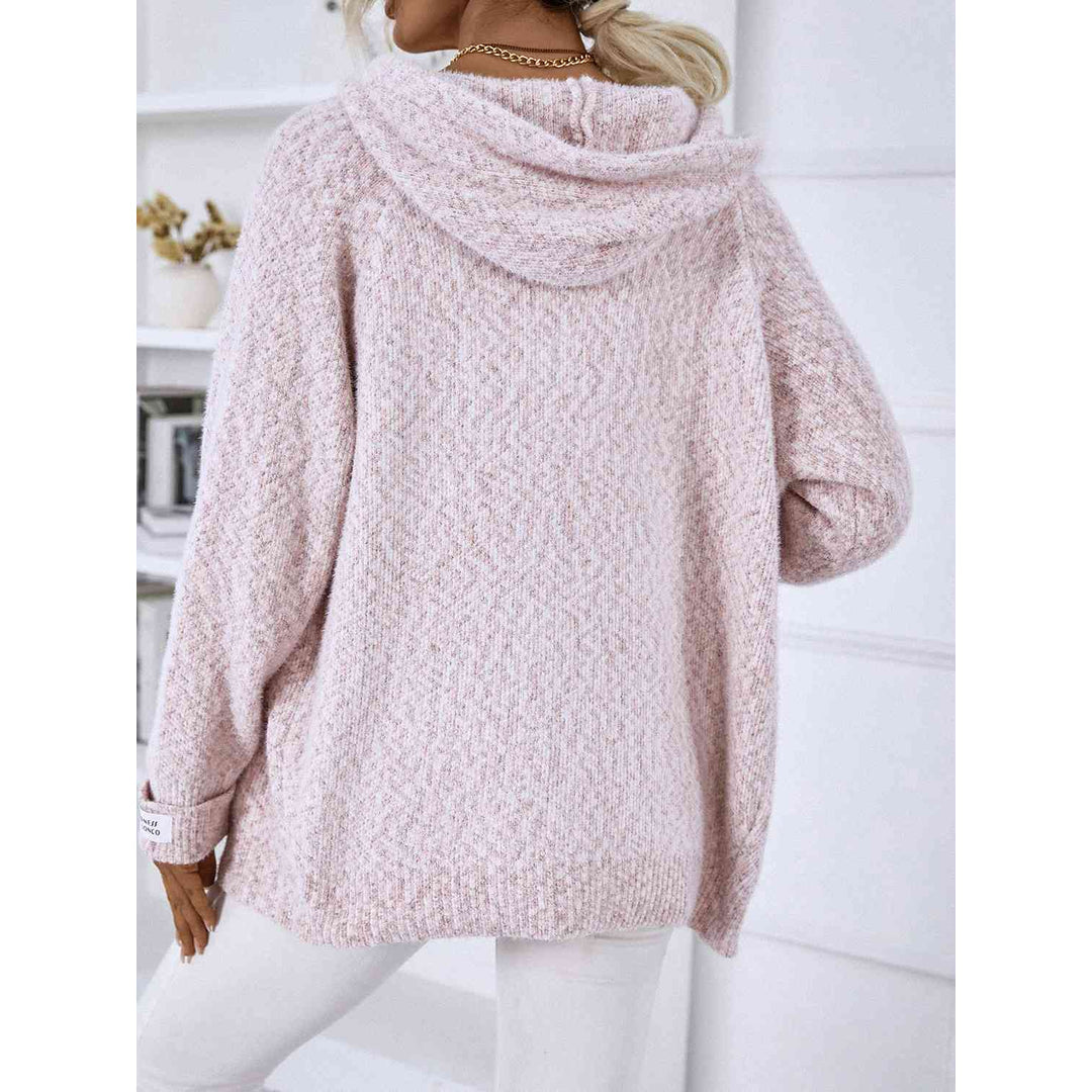 Women's zip-up hooded jumper