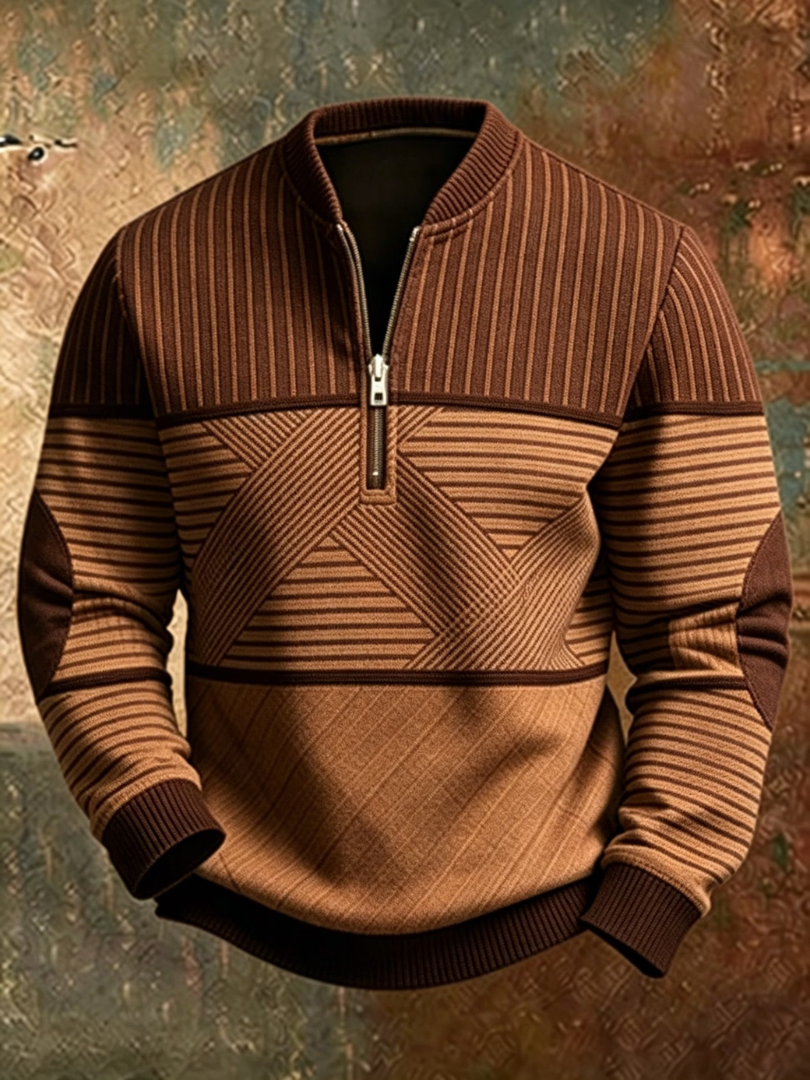 NOA | STYLISH MENS SWEATER WITH HALF ZIP