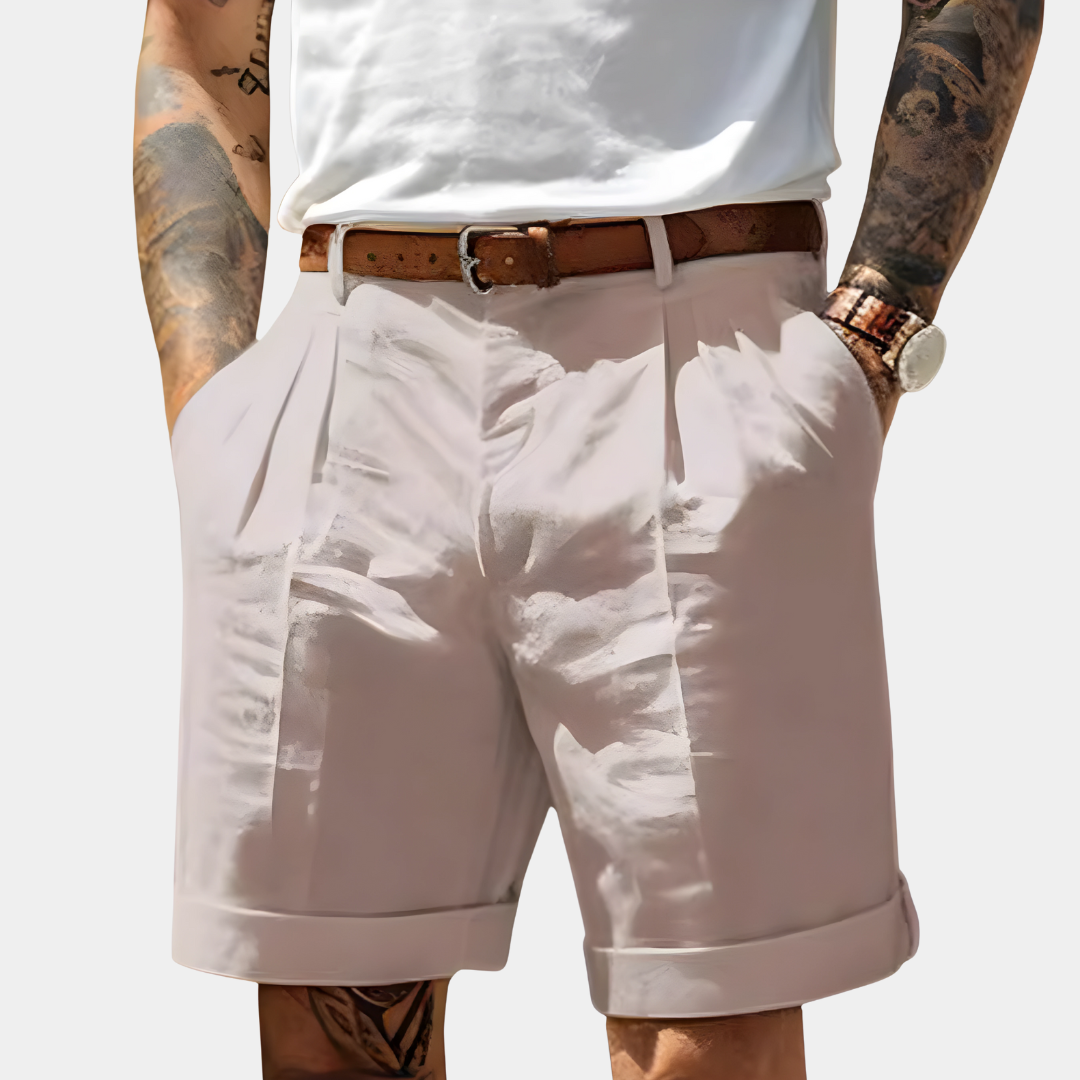 NOA | ELEGANT BREATHABLE COTTON BERMUDA SHORTS