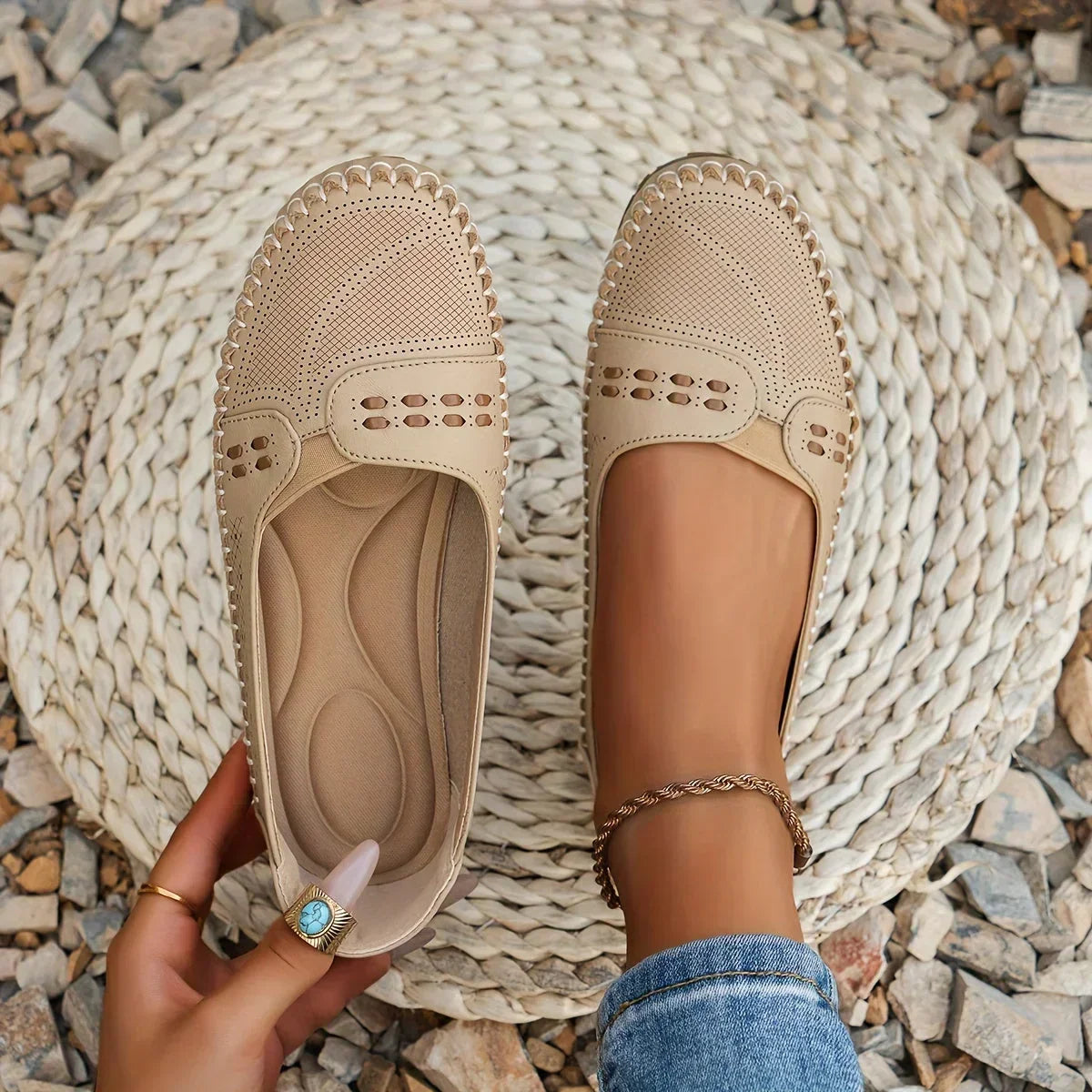NOA | PERFORATED COMFORT SLIP-ON LOAFERS