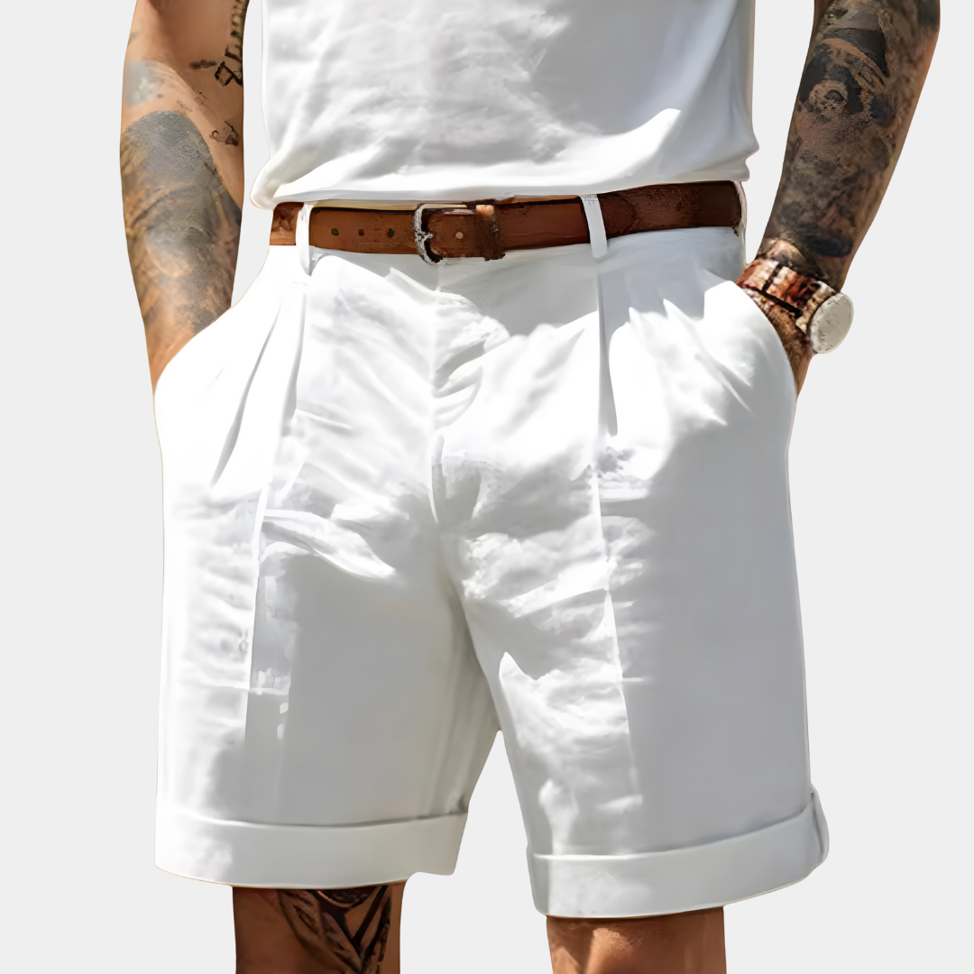 NOA | ELEGANT BREATHABLE COTTON BERMUDA SHORTS