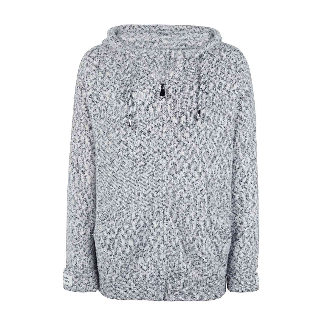 Women's zip-up hooded jumper