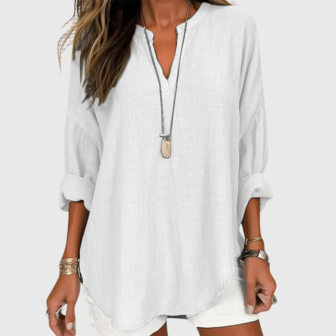 NOA | LOOSE FIT LONG SLEEVE CASUAL TOP
