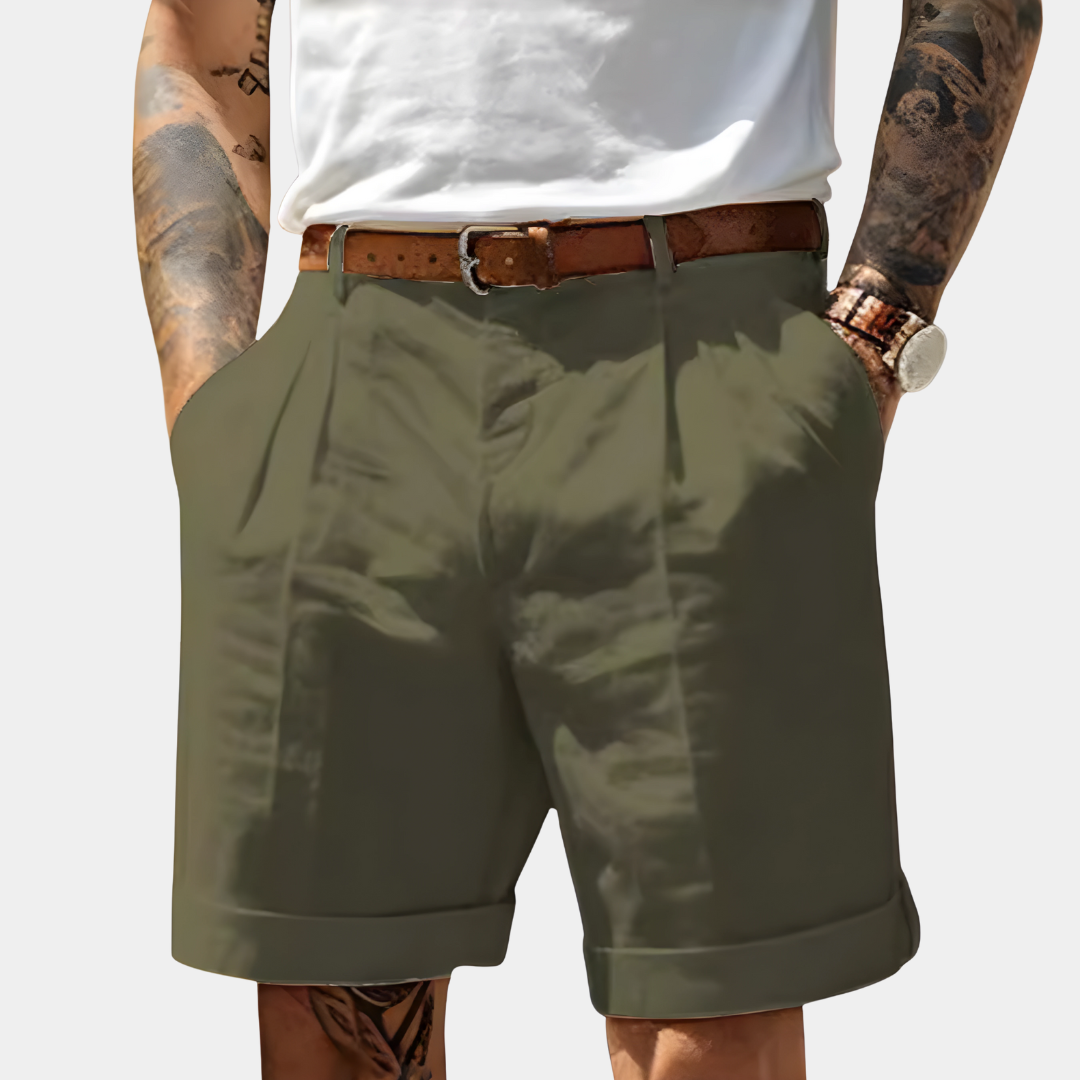 NOA | ELEGANT BREATHABLE COTTON BERMUDA SHORTS