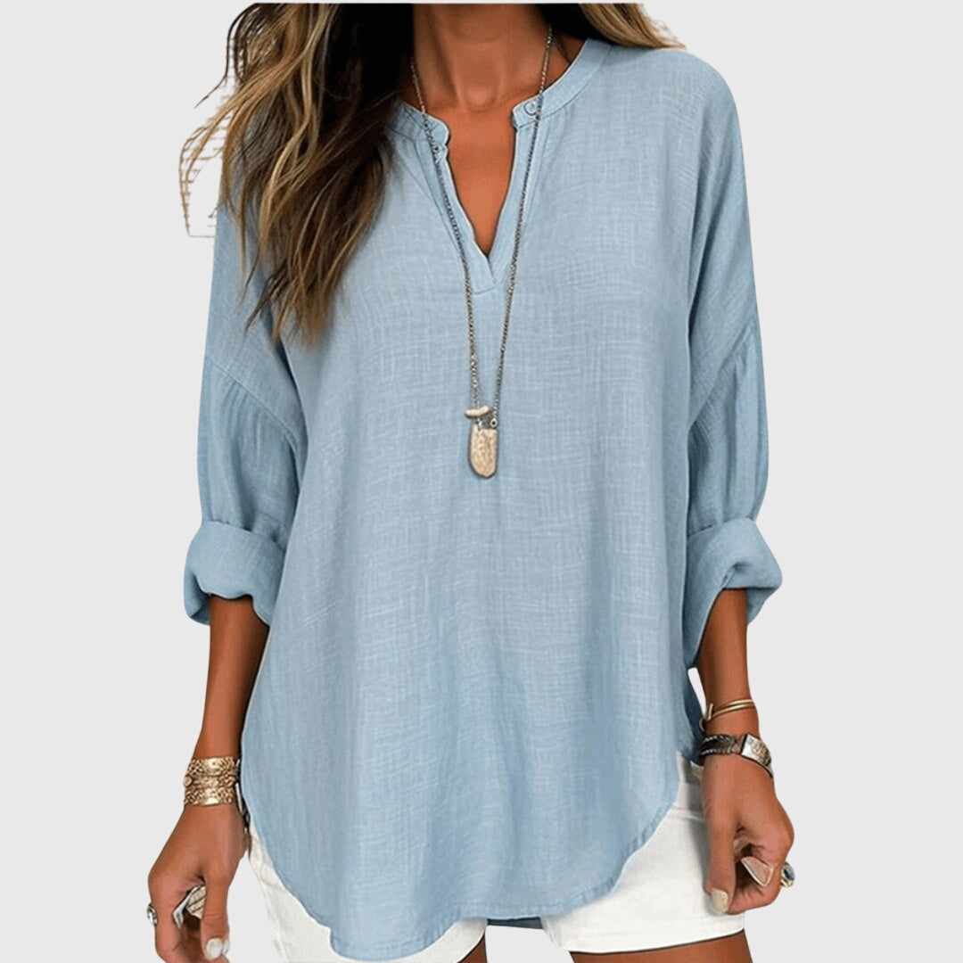 NOA | LOOSE FIT LONG SLEEVE CASUAL TOP