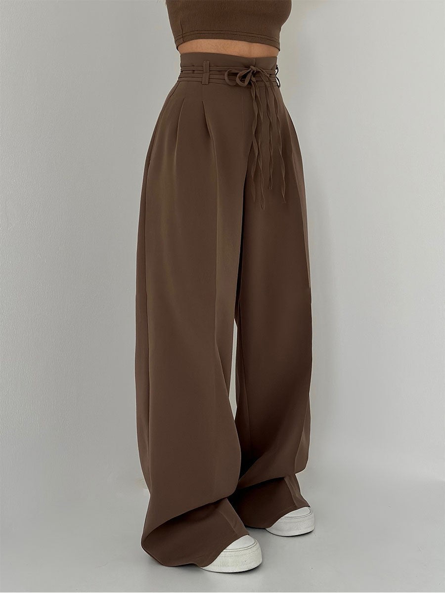 NOA | HIGH-WAISTED WIDE-LEG PANTS