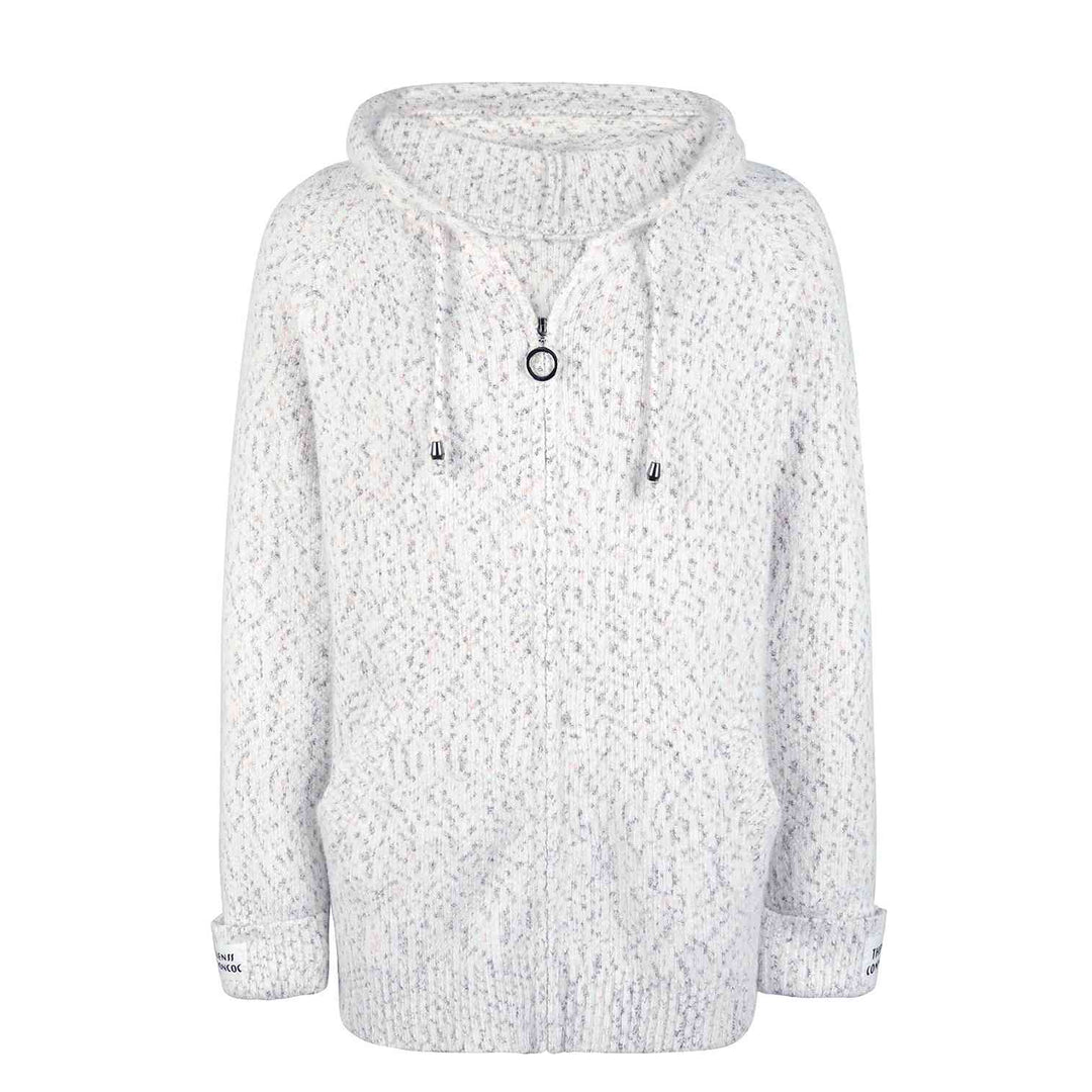 Women's zip-up hooded jumper