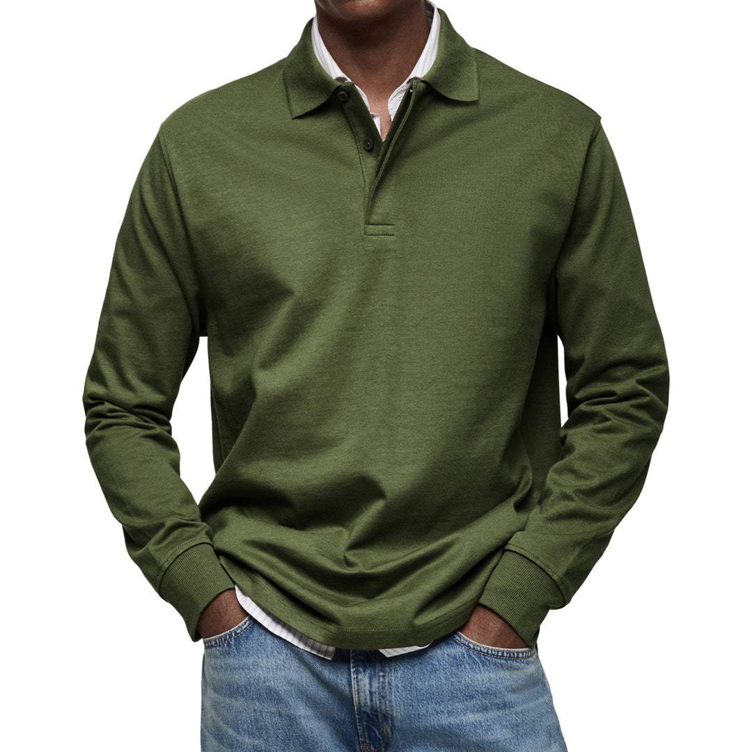NOA | HARRISON MEN'S LONG SLEEVE POLO SHIRT
