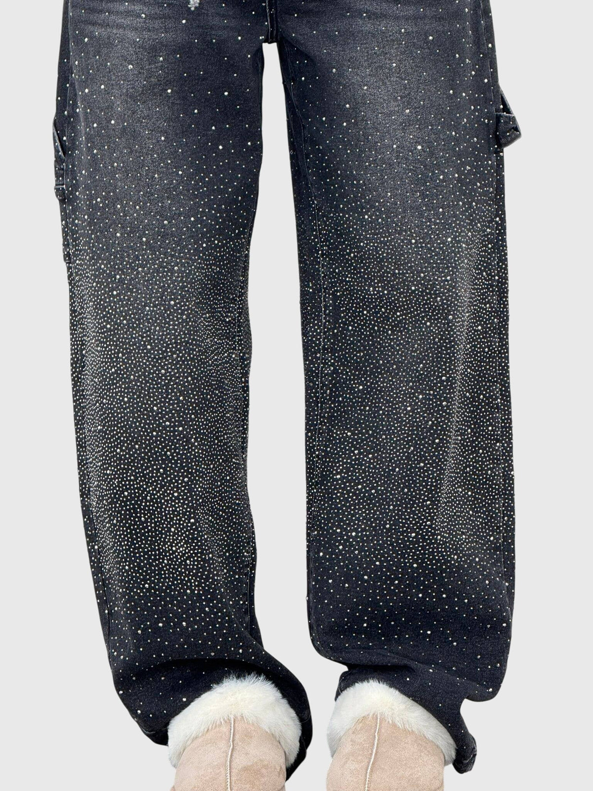 NOA | SPARKLE DIAMOND DENIM PANTS