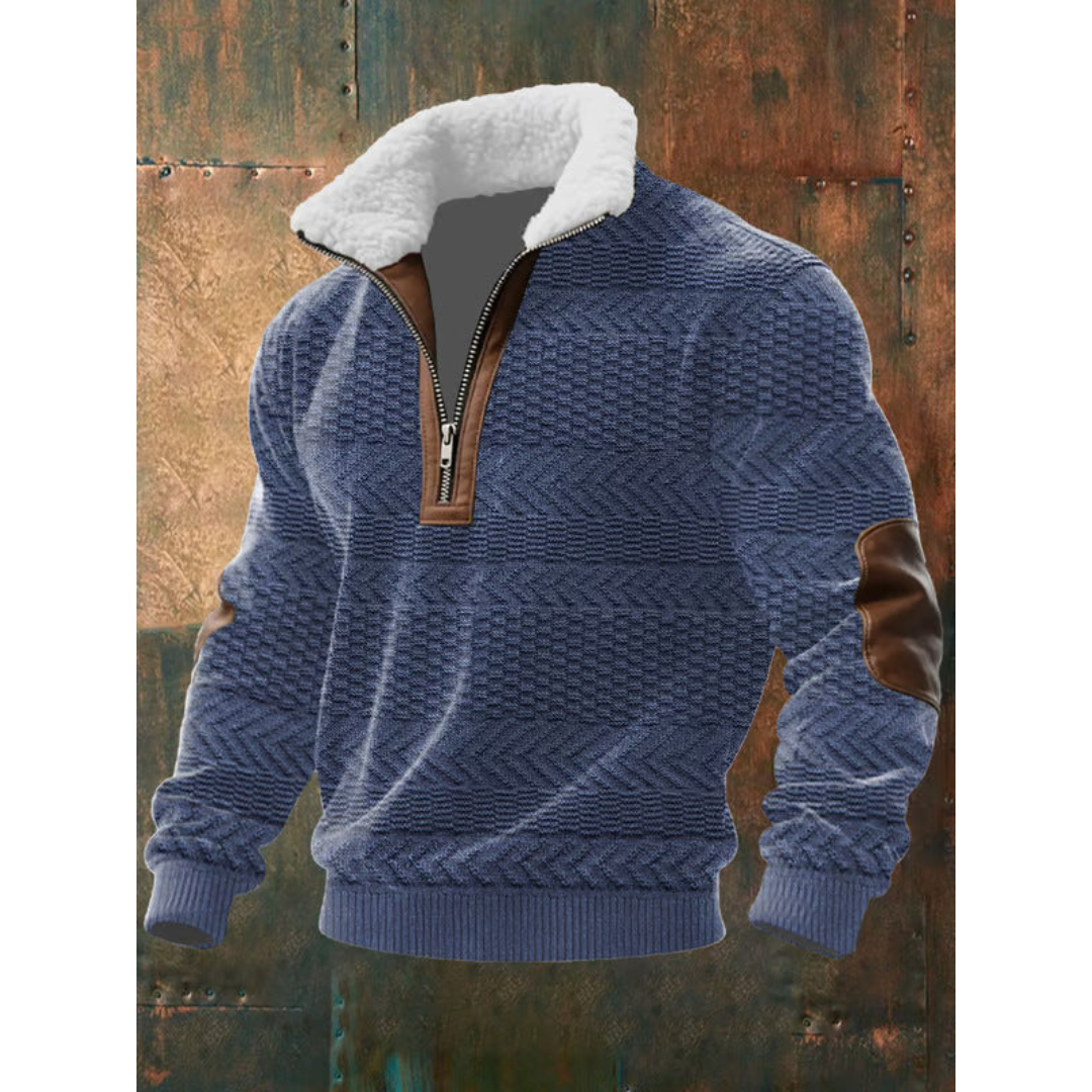 NOA | BARNABY MEN'S HIGH NECK FLEECE JUMPER