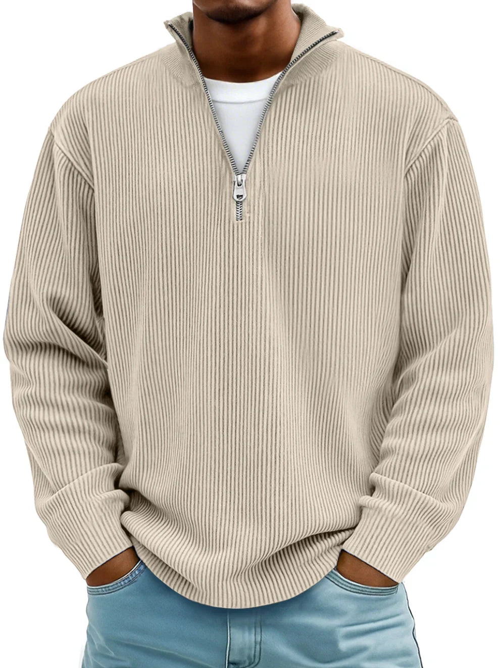 NOA | TRENDY ZIP-UP SWEATER