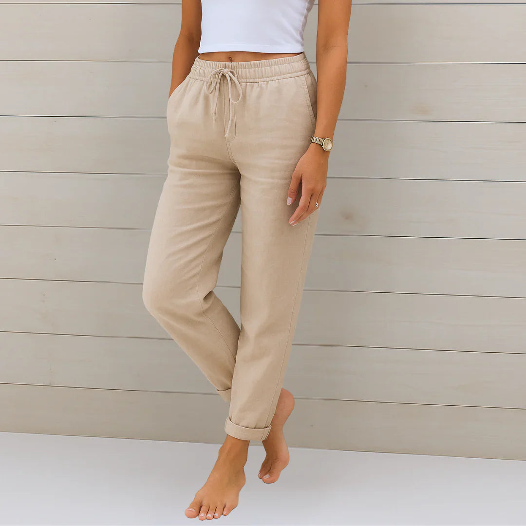 NOA | LINEN STRETCH TROUSERS