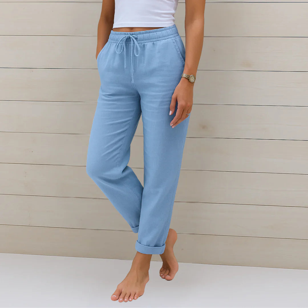 NOA | LINEN STRETCH TROUSERS