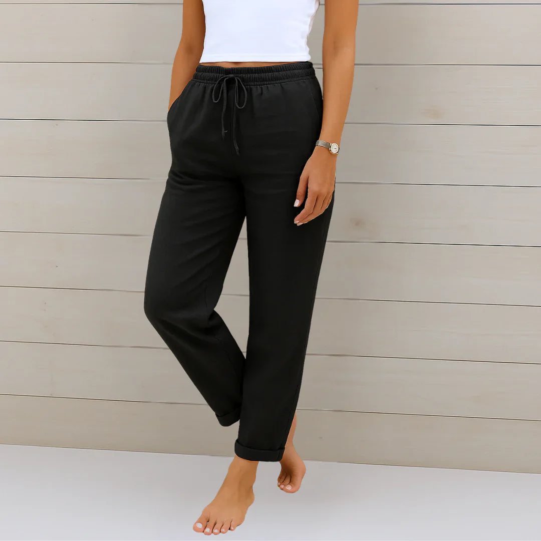 NOA | LINEN STRETCH TROUSERS