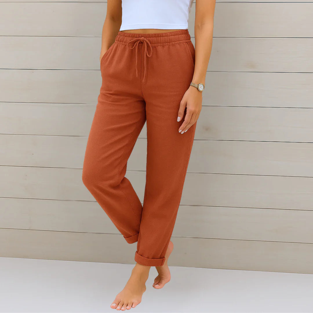 NOA | LINEN STRETCH TROUSERS