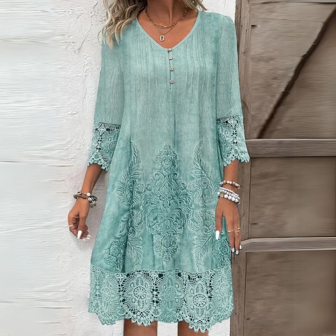 NOA | VINTAGE LACE TRIM SHIFT DRESS