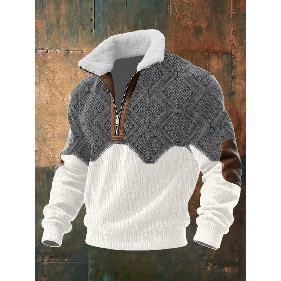 NOA | BARNABY MEN'S HIGH NECK FLEECE JUMPER