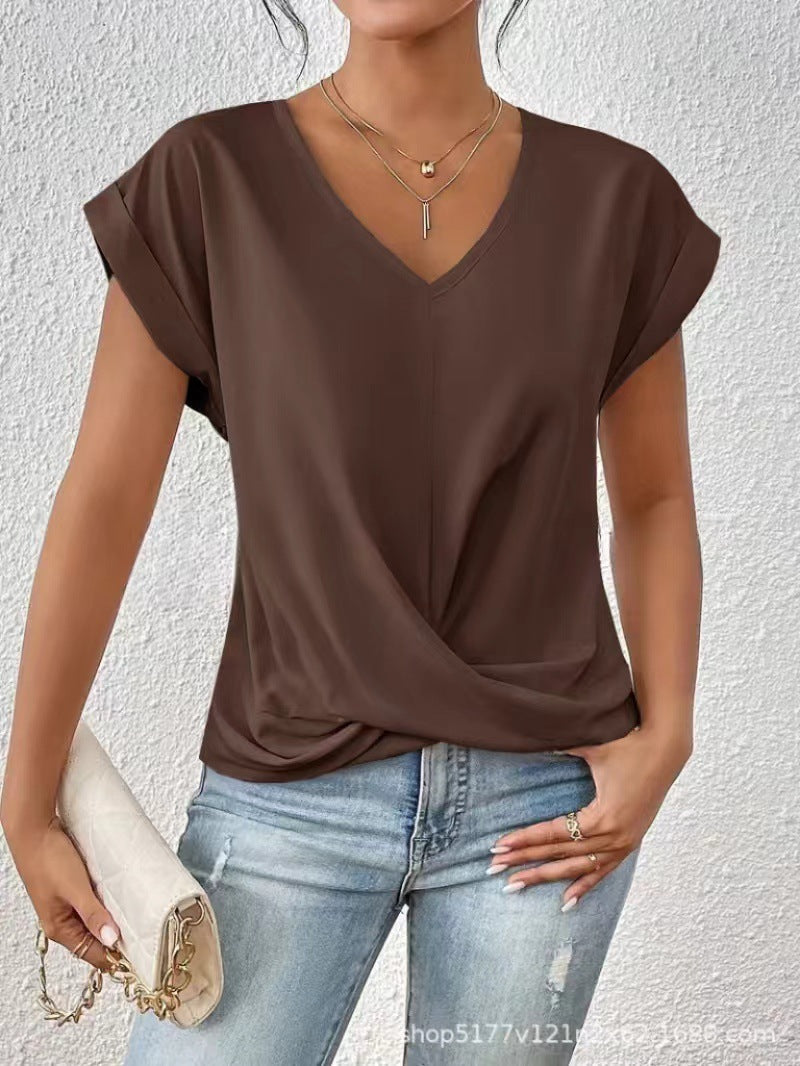 NOA | ELEGANT V-NECK T-SHIRT
