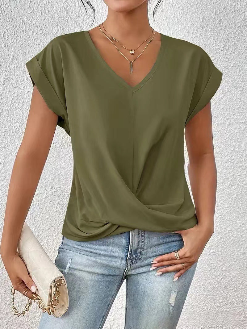 NOA | ELEGANT V-NECK T-SHIRT
