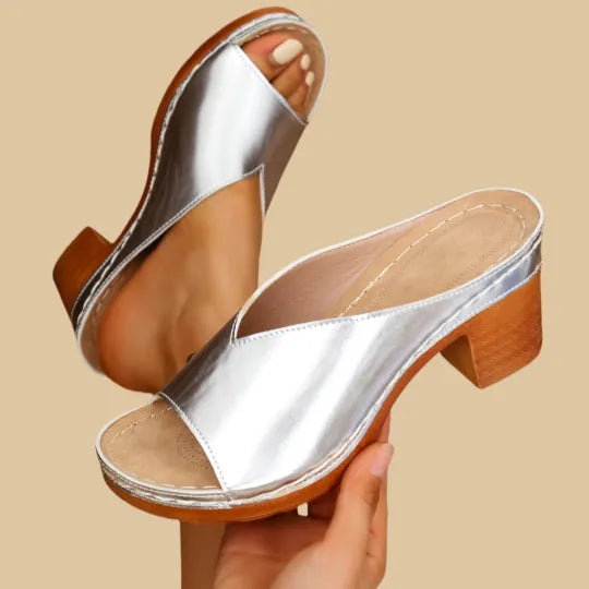 NOA | ORTHOPAEDIC CHUNKY HIGH HEEL SANDALS