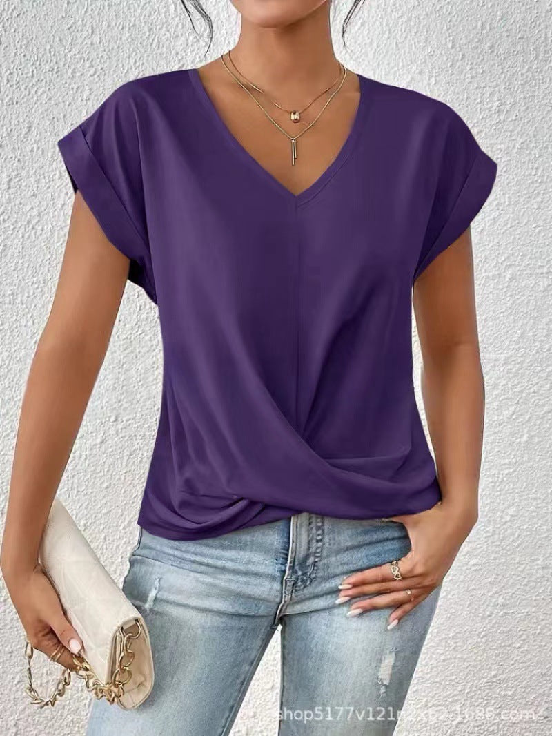 NOA | ELEGANT V-NECK T-SHIRT