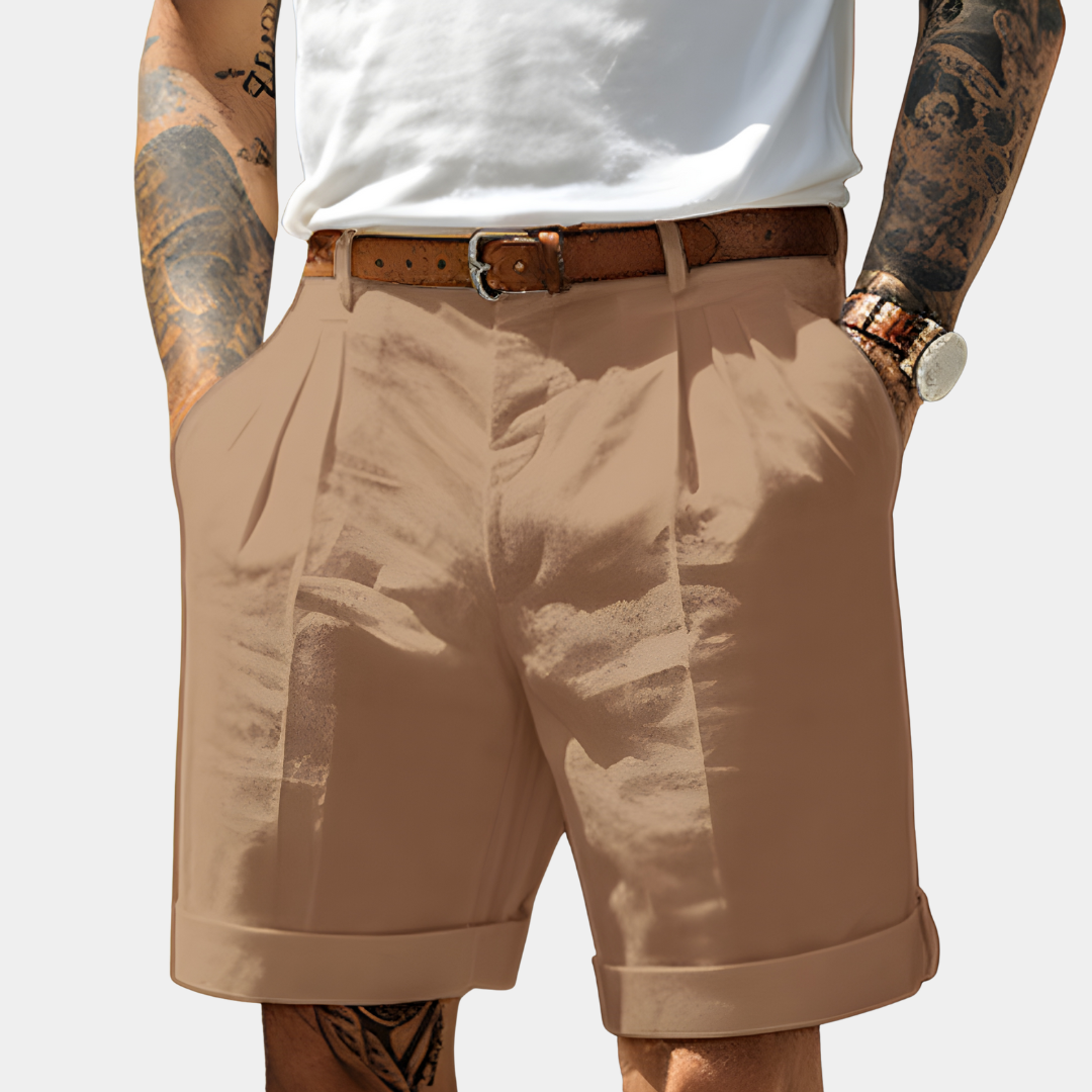 NOA | ELEGANT BREATHABLE COTTON BERMUDA SHORTS