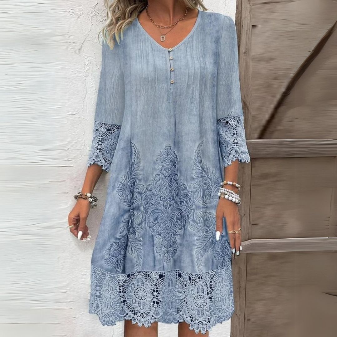 NOA | VINTAGE LACE TRIM SHIFT DRESS