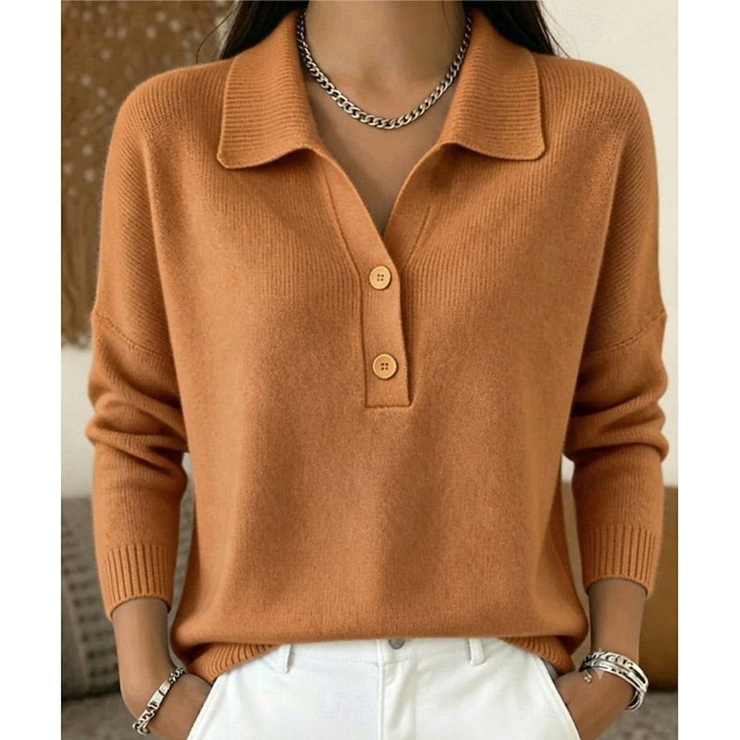 NOA | ELIZA WOMEN'S COLLARED BUTTON JUMPER