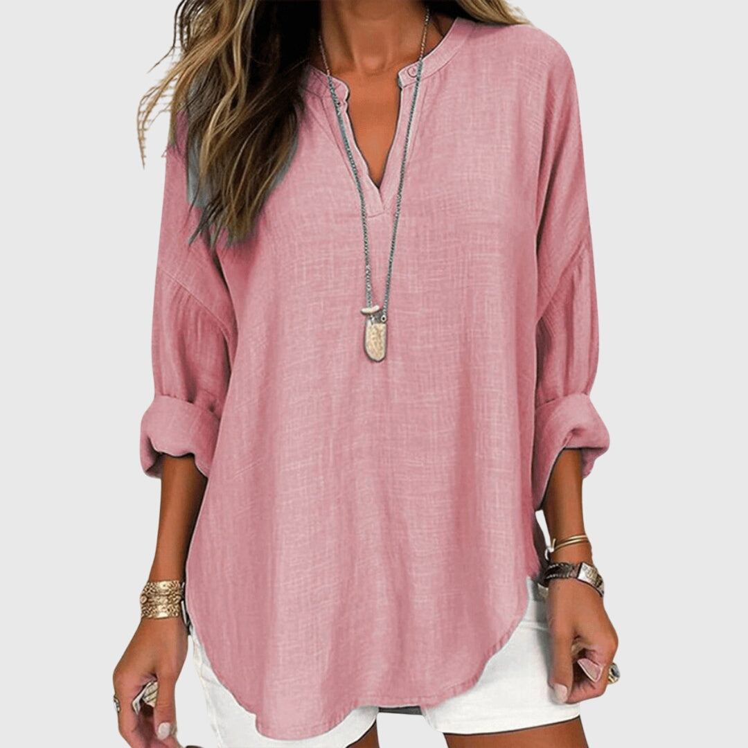 NOA | LOOSE FIT LONG SLEEVE CASUAL TOP