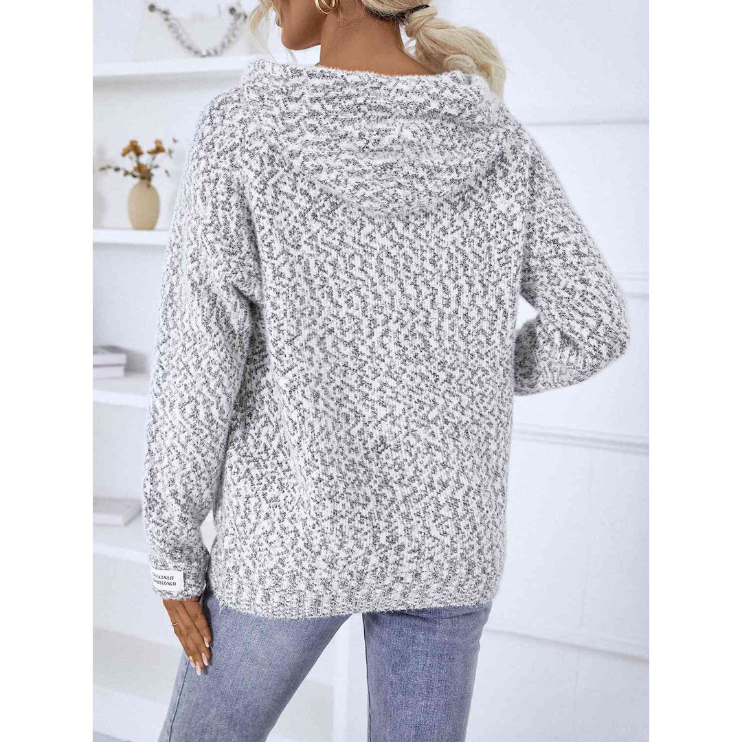 Women's zip-up hooded jumper