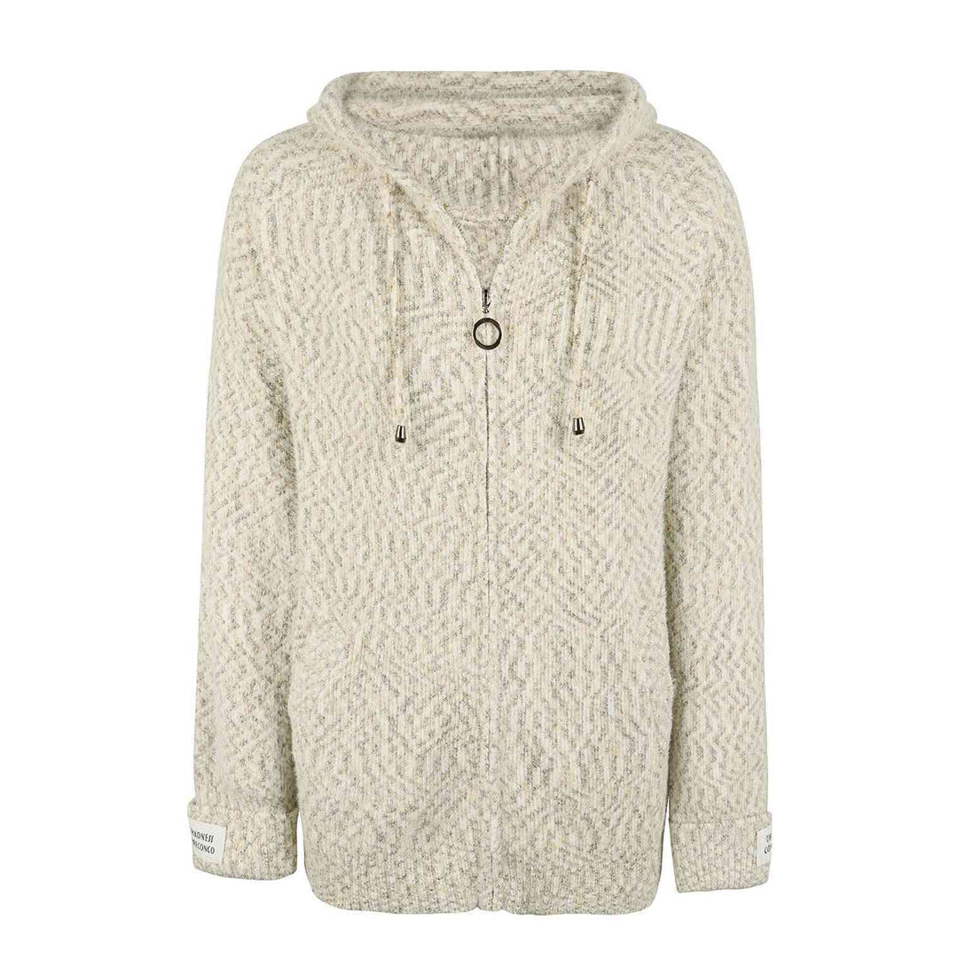 Women's zip-up hooded jumper