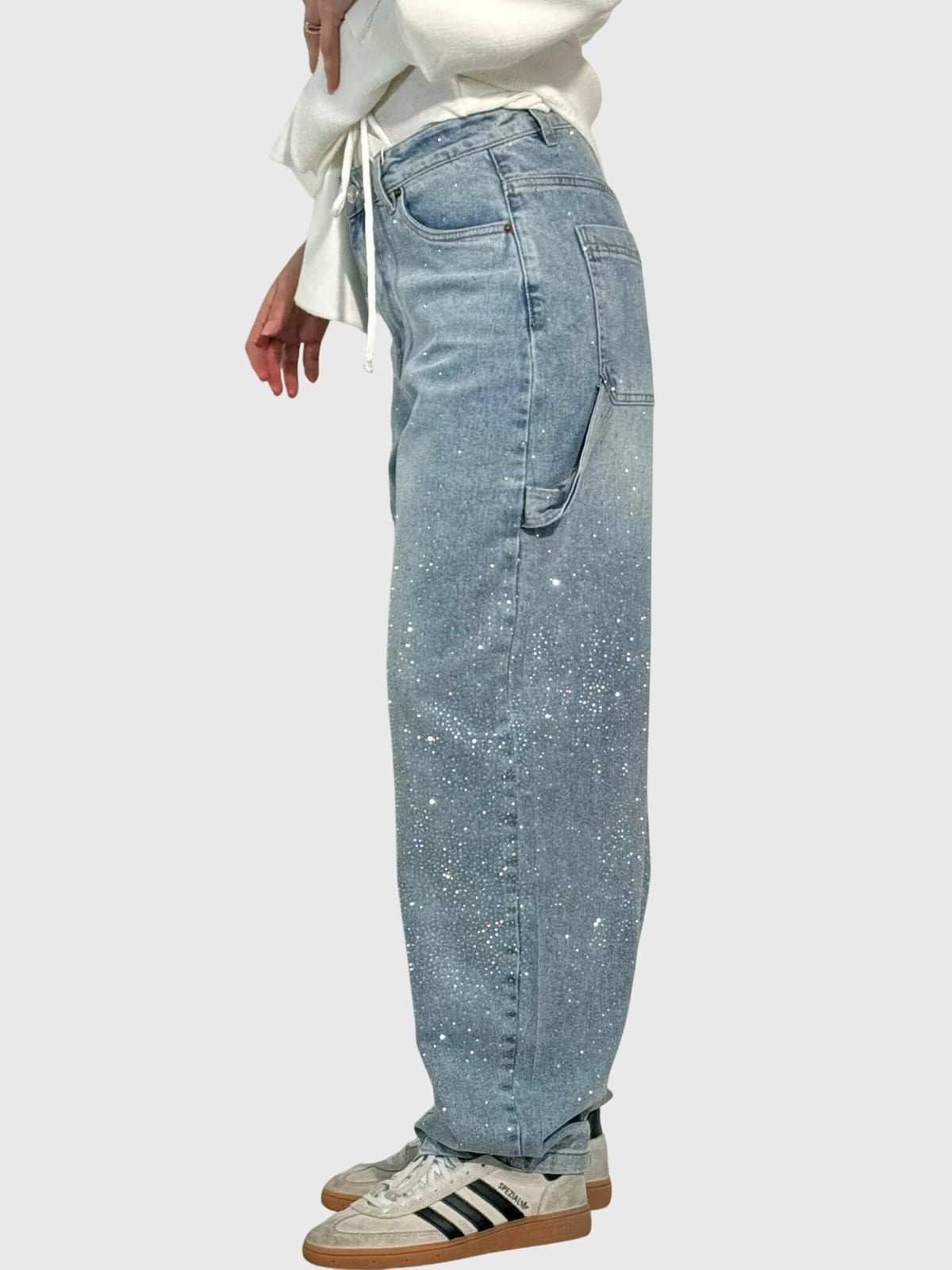 NOA | SPARKLE DIAMOND DENIM PANTS