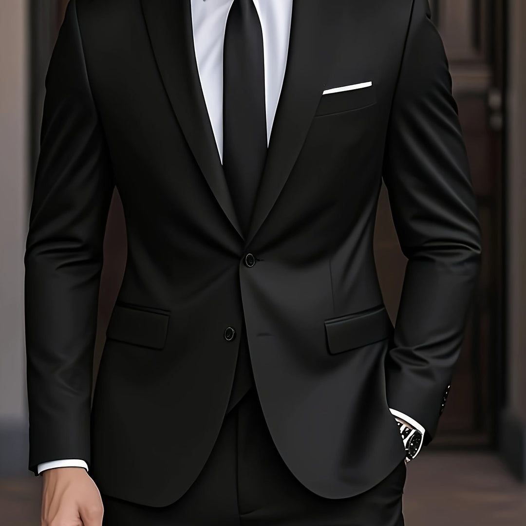 Men's slim fit two-piece suit