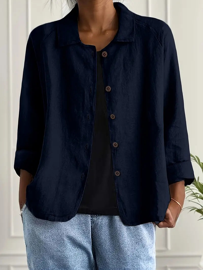 NOA | CASUAL BUTTON FRONT LIGHTWEIGHT JACKET