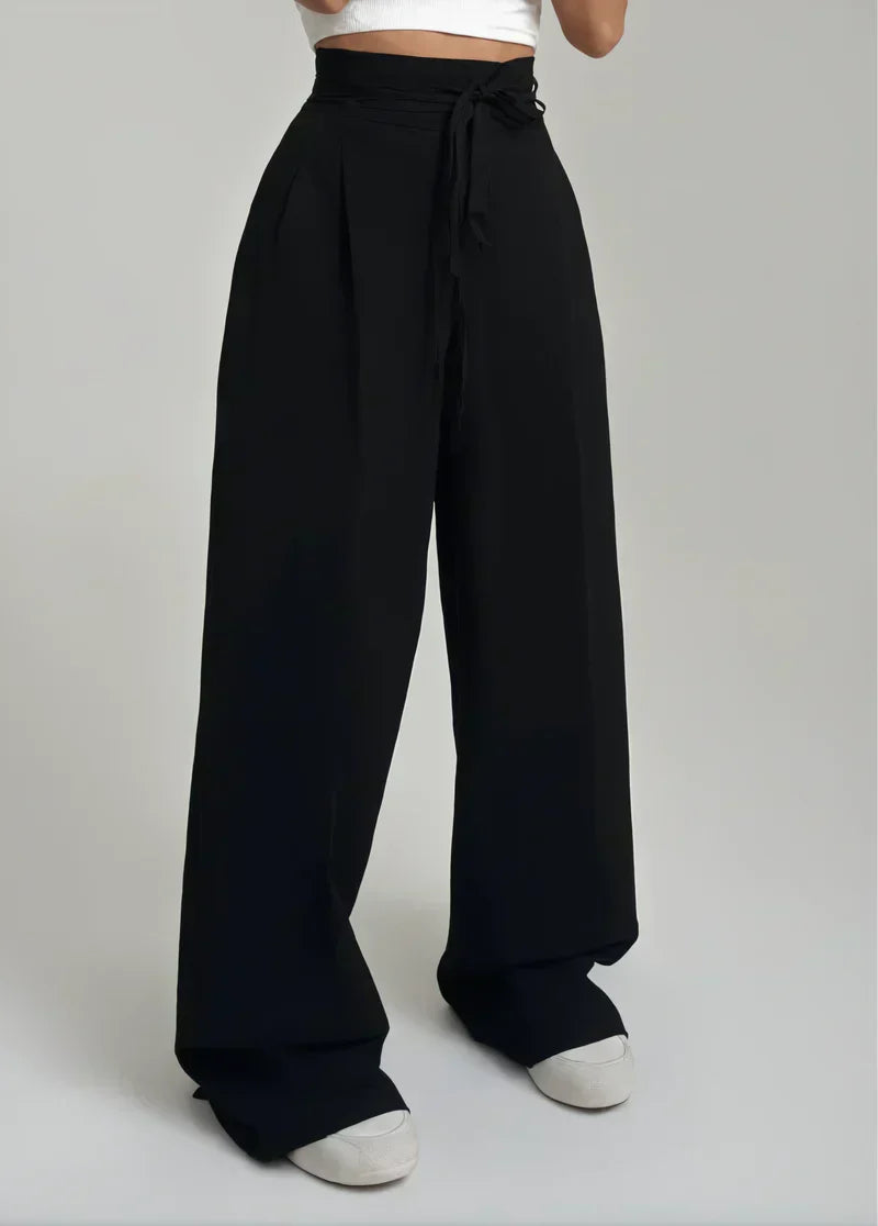 NOA | HIGH-WAISTED WIDE-LEG PANTS