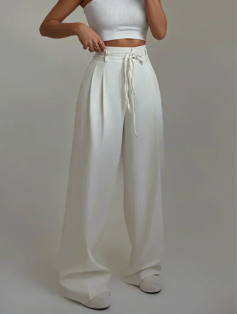 NOA | HIGH-WAISTED WIDE-LEG PANTS