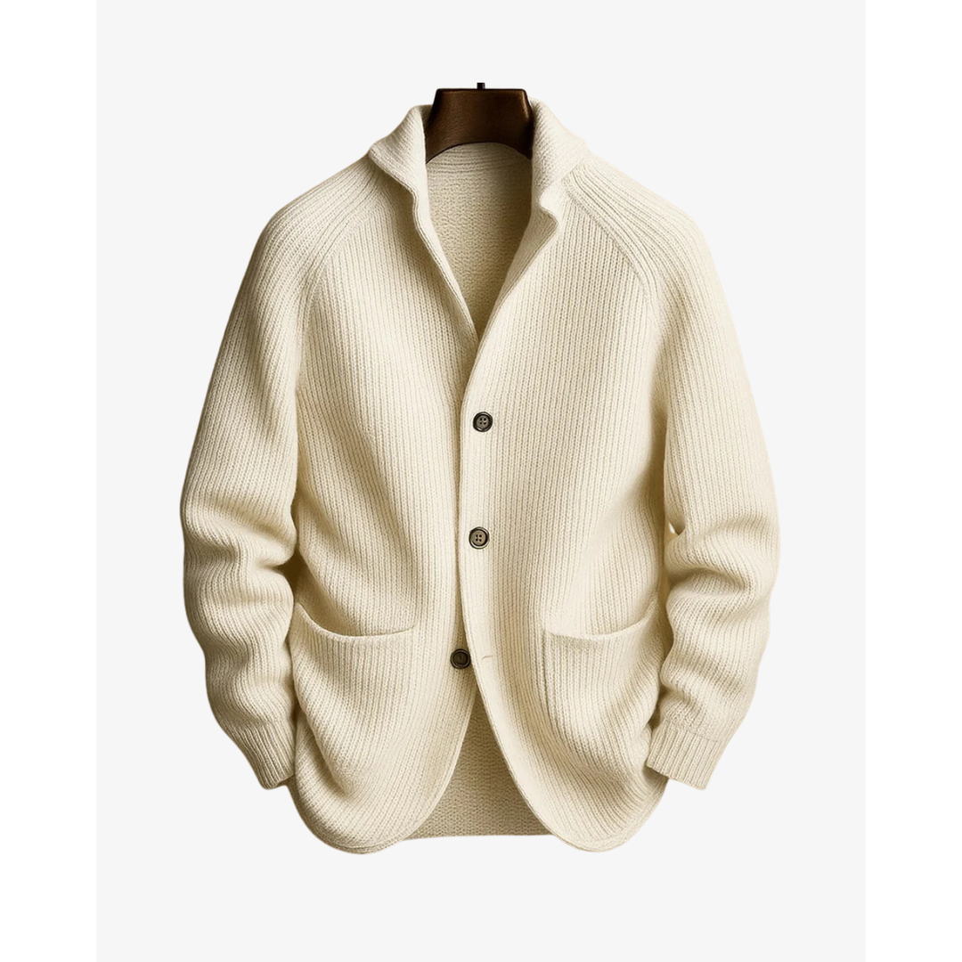 NOA | ELLIOT MEN'S BUTTON-UP KNIT CARDIGAN
