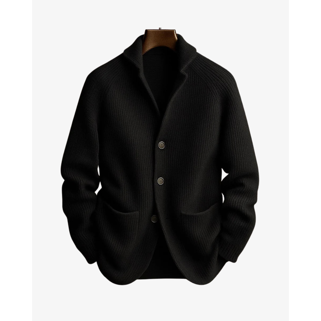 NOA | ELLIOT MEN'S BUTTON-UP KNIT CARDIGAN
