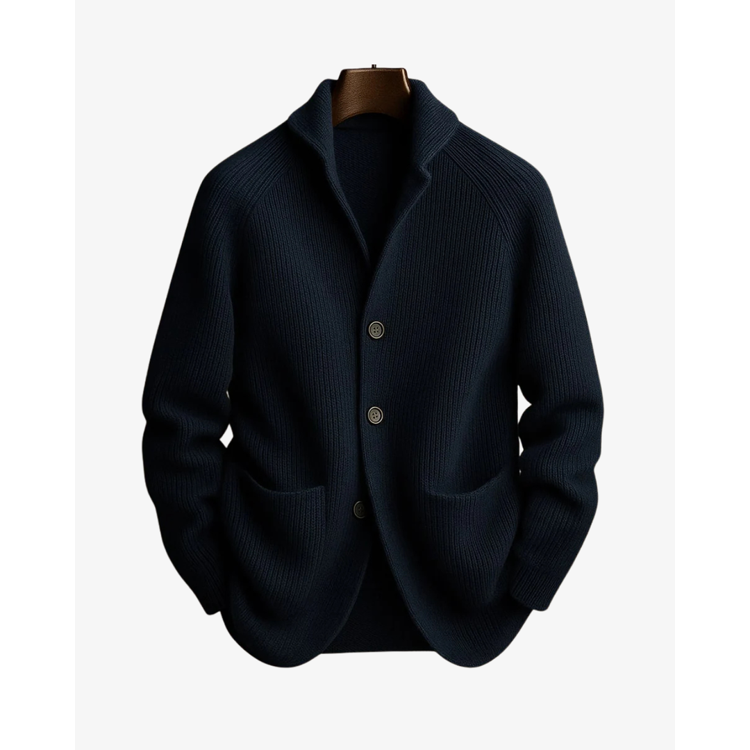NOA | ELLIOT MEN'S BUTTON-UP KNIT CARDIGAN